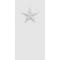 Ekena Millwork Standard Foster Star Plinth Block With Square Edge, 2"W x 4"H x 1"P PBP020X040X100FOS06 - alternate 2